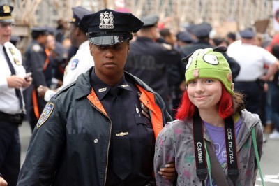 Occupy Wall Street action on the Brooklyn Bridge