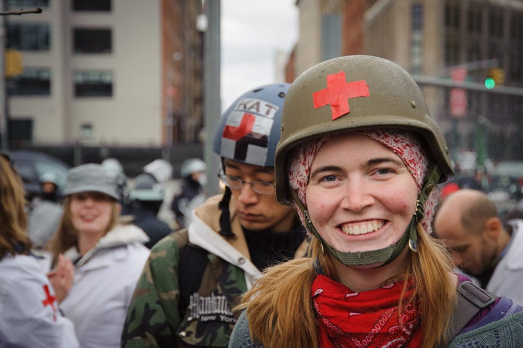 Occupy medic at Duarte Park