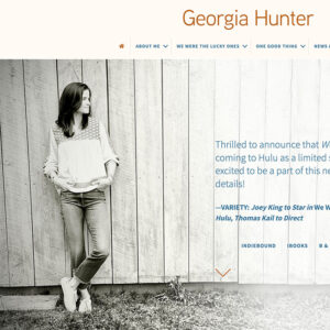 Author website design by Adrian Kinloch for Georgia Hunter