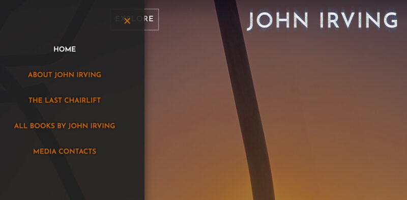 john-irving-author-UX-design-adrian-kinloch
