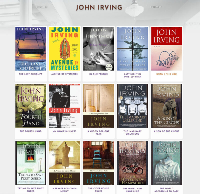 john-irving-author-archive-design-adrian-kinloch